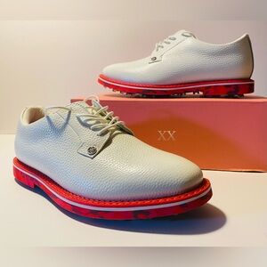 G/Fore Gallivanter Golf Shoes Poppy White Red Camo G4MS23EF06 Men's Size 8 NWT